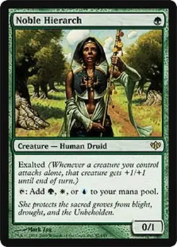 1x Noble Hierarch Heavy Play MTG Magic - Kid Icarus - - Image 1