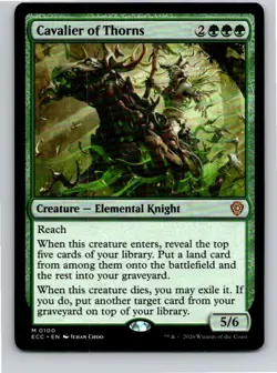 Magic the Gathering Cavalier of Thorns Lorwyn Eclipsed Commander MTG Free Ship! - Image 1