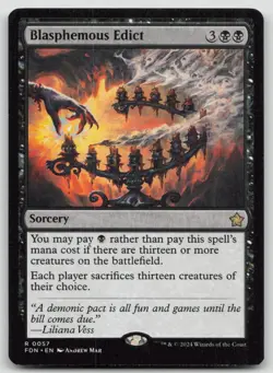 Blasphemous Edict FDN #57 R Normal NM - Image 1