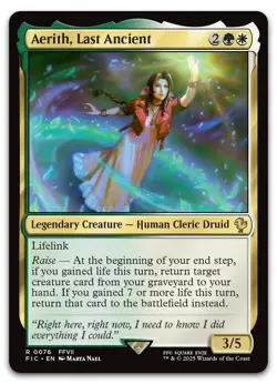 Aerith, Last Ancient #76 (NM) Final Fantasy FIC Magic MTG - Image 1
