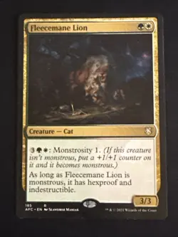 1x Fleecemane Lion (185) Dungeons & Dragons: Adventures in the Forgotten LP MTG - Image 1