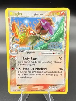 Pokemon Kingler Delta Species EX Crystal Guardians 22/100 2006 80 HP Rare Rever… - Image 1