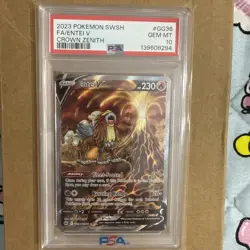 2023 Pokemon SWSH FA/ENTEI V # GG36 Crown Zenith PSA 10 - Image 1
