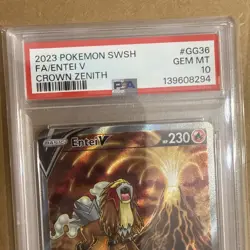 2023 Pokemon SWSH FA/ENTEI V # GG36 Crown Zenith PSA 10 - Image 3