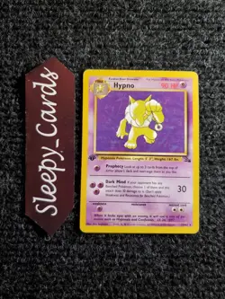 Hypno - 23/62 - Pokemon Fossil 1st Edition Rare Card WOTC LP-NM - Image 1