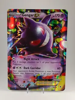 Pokemon Gengar EX TCG Jumbo Card 34/119 Near Mint - Image 1