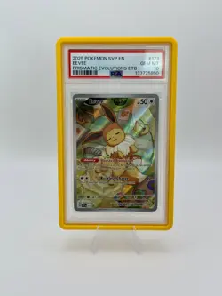 2025 POKEMON SVP EN-SV BLACK STAR PROMO #173 EEVEE ETB PSA 10 (850 - Image 1