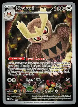 Noctowl 141 Holo Illustration Rare Scarlet & Violet Promo Pokemon Card - Image 1
