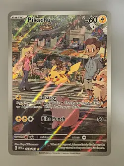 Pokemon Pikachu 173/165 S&V 151 MEW EN Full Art Illustration Rare NM Card - Image 1