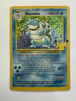 2021 POKEMON CELEBRATIONS CLASSIC COLLECTION #2 BLASTOISE-HOLO - Image 1