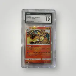 CGC Gem Mint 10 Charizard 013/095 Sm9: Tag Bolt Rare Holo Japanese Pokemon Card - Image 1