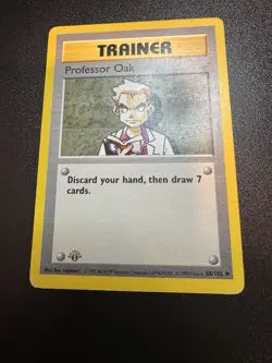 Pokemon 1st Edition Base Set Uncommon Professor Oak 88/102 - Moderate Play (MP) - Image 1