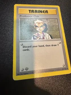 Pokemon 1st Edition Base Set Uncommon Professor Oak 88/102 - Moderate Play (MP) - Image 2