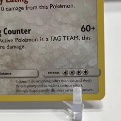 2019 Pokemon TCG Unbroken Bonds Snorlax 158/214 Holo Rare CENTERED One Owner NM - Image 5