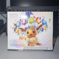 Pokemon Scarlet & Violet Prismatic Evolutions Elite Trainer Box Eevee Promo - Image 1