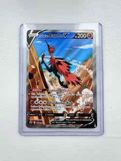 Pokemon Galarian Zapdos V Ultra Rare 174/198 Sword & Shield Chilling Reign 200 … - Image 1