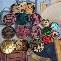Lot of 16x Official Pokemon TCG Coins (No Duplicates) - Image 2