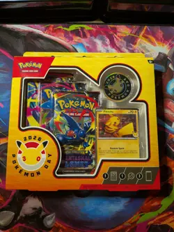 Pokemon Mega Evolution Phantasmal Flames Pokemon Day 2026 Box Pikachu Promo Coin - Image 1
