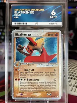 2006 POKEMON EX CRYSTAL GUARDIANS #90 BLAZIKEN EX-HOLO ACE 6 - Image 1