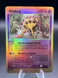 Girafarig 2003 Pokemon TCG EX Dragon 16/97 Reverse Holo - Image 1