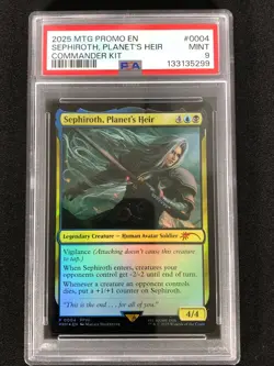 MTG Sephiroth, Planet's Heir #0004 Holo Foil PSA 9 Graded - Image 1