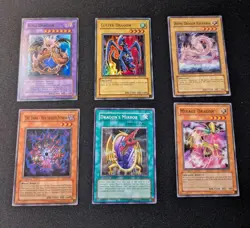 Yu-Gi-Oh 1st Ed Dragon Set - Luster Dragon MFC Ultra Rare / King Dragun Super - Image 1
