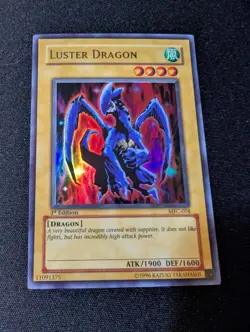 Yu-Gi-Oh 1st Ed Dragon Set - Luster Dragon MFC Ultra Rare / King Dragun Super - Image 5