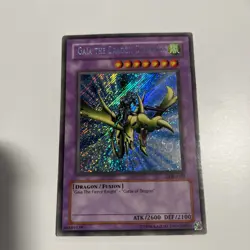 Gaia the Dragon Champion LOB-E102 : Secret Rare : Unlimited : NM : Yugioh TCG - Image 1