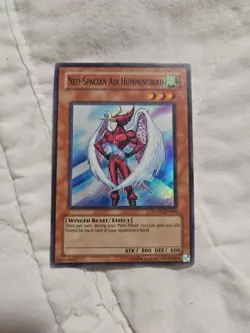 Yugioh Neo-Spacian Air Hummingbird STON-EN004 Super Rare 1st Edition LP - Image 1