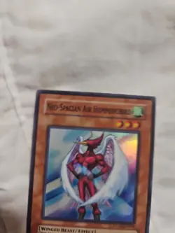 Yugioh Neo-Spacian Air Hummingbird STON-EN004 Super Rare 1st Edition LP - Image 3