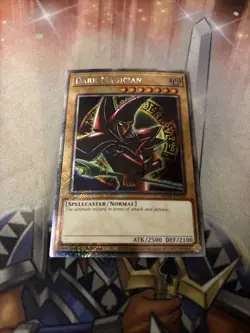 YuGiOh Dark Magician (Arkana) RA04-EN106 Platinum Secret Rare - Image 1