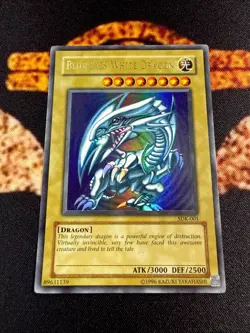 🔥 YUGIOH • BLUE EYES WHITE DRAGON • ULTRA RARE • SDK-001 • UNLIMITED • NM 🔥 - Image 2
