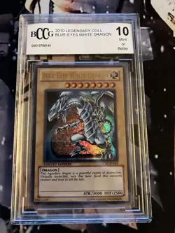 Yu-Gi-Oh Blue Eyes White Dragon LC01-EN004 2010 Legendary Collection BCCG 10 - Image 1