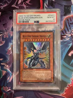 Yu-Gi-Oh! 2004 Movie Pack Promo BLUE-EYES SHINING DRAGON MOV-EN001 PSA 10 - Image 1