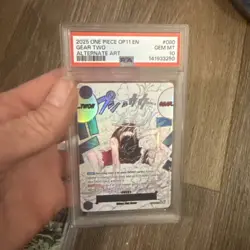One Piece CCG Gear Two Monkey D Luffy Alternative Art Holo PSA 10 - Image 3