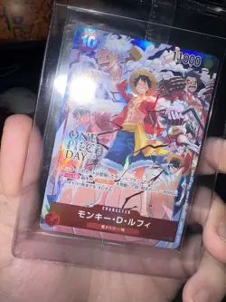 2024 One Piece CCG ONE PIECE DAY '24 Monkey D. Luffy ST10-006 Foil *SEALED JP* - Image 1