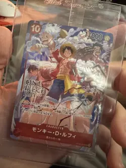 2024 One Piece CCG ONE PIECE DAY '24 Monkey D. Luffy ST10-006 Foil *SEALED JP* - Image 3