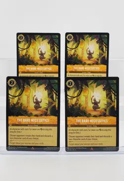 Disney Lorcana The Bare Necessities 28/204 Into the Inklands Rare - 4 Cards Set - Image 1