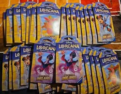 Disney Lorcana 12 Card Booster Pack Lot of 39 Into The Inklands Ravensburger NEW - Image 1