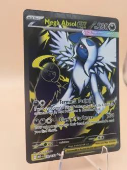 Pokemon Me01: Mega Evolution Holo Card Absol EX 161/132 Ultra Rare NM Condition - Image 2