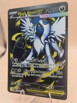 Pokemon Me01: Mega Evolution Holo Card Absol EX 161/132 Ultra Rare NM Condition - Image 3