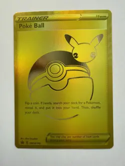 SWSH146 Poke Ball Gold Full Art Celebrations Pokemon TCG Promo Card Ult Pr Col. - Image 1