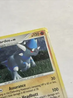 Pokemon TCG Rampardos Holo Card Mysterious Treasures 33/123 Exclusive Cosmos - Image 3