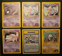 Misty Brock Blaine Erika Sabrina Gym Heroes Pokemon Lot - 23 Cards All NM/M WOTC - Image 2