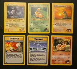 Misty Brock Blaine Erika Sabrina Gym Heroes Pokemon Lot - 23 Cards All NM/M WOTC - Image 4