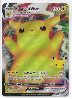 Pikachu VMAX SWSH062 Black Star Promo Sword & Shield SWSH Pokemon TCG Card NM - Image 1