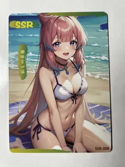 Goddess Story - Pink Beauties- Anime Waifu SSR-008 Trading Card - Image 1