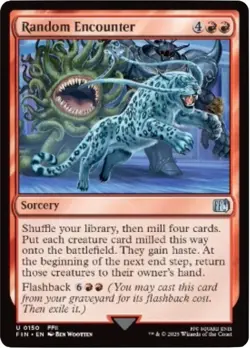 NM Foil Random Encounter, MTG, Final Fantasy, Magic the Gathering, 150 - Image 1