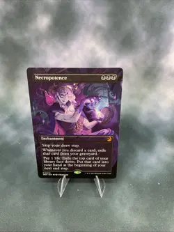 Necropotence (Anime Borderless) Wilds of Eldraine: Enchanting Tales Regular - Image 1