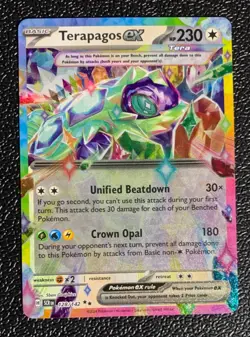 Pokemon TCG: Terapagos ex 128/142 Sv07: Stellar Crown Holo - Image 1